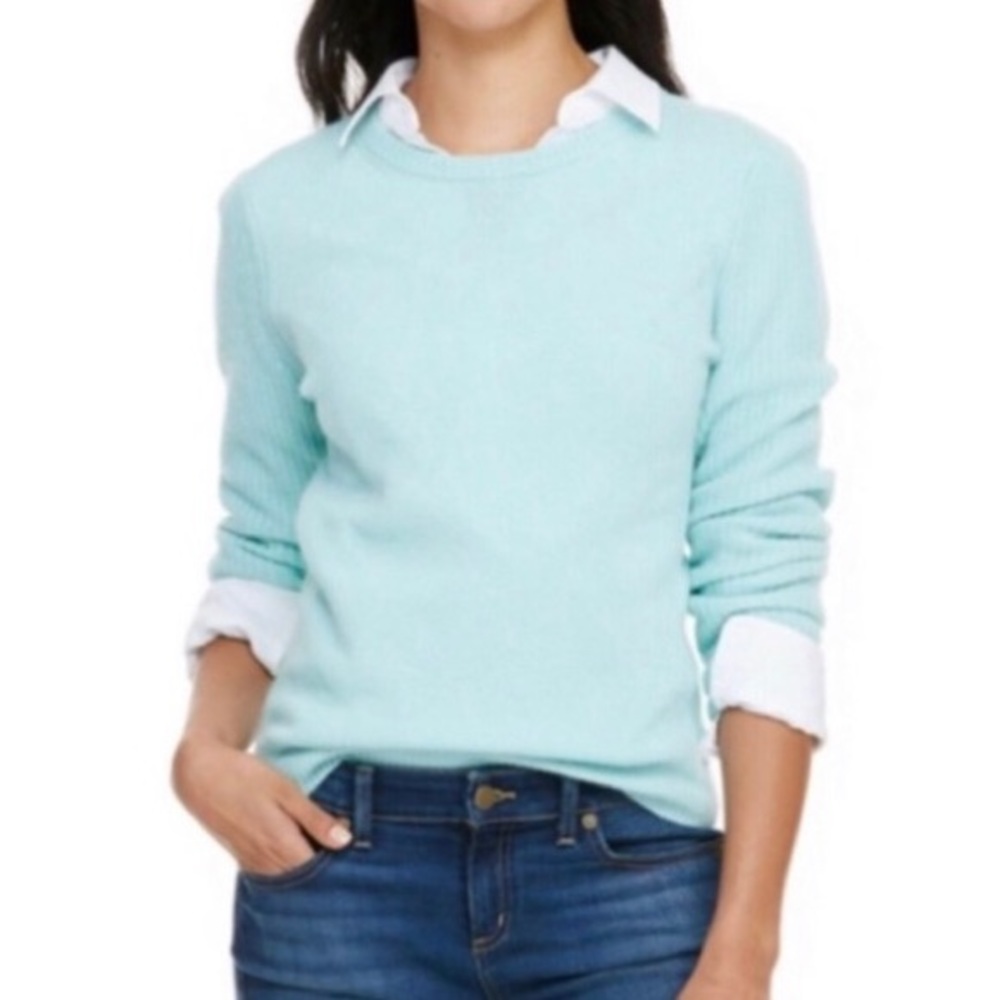 VINEYARD VINES Mint Crew Cashmere Sweater